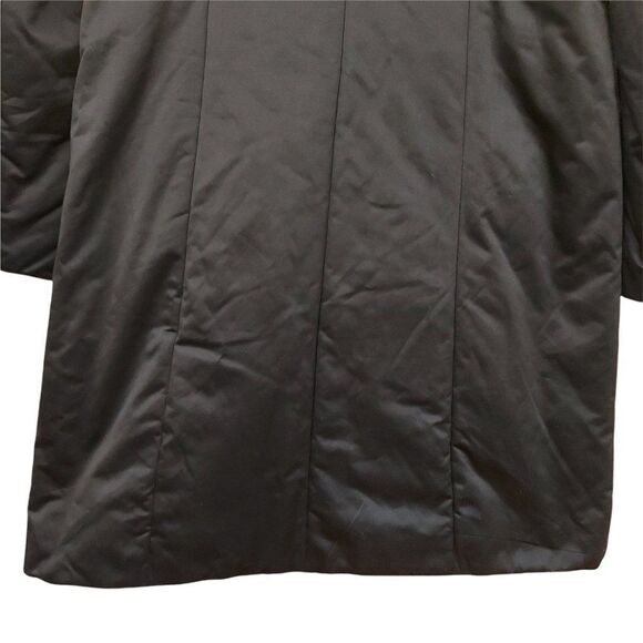 Dana Buchman Softshell Long Jacket Womens Small Black Snap Lined Long Sleeve - Picture 10 of 12